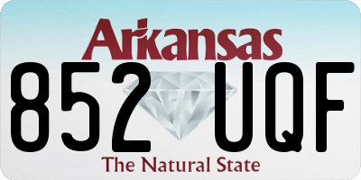 AR license plate 852UQF