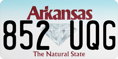 AR license plate 852UQG