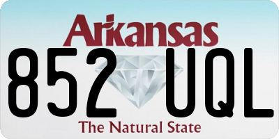 AR license plate 852UQL