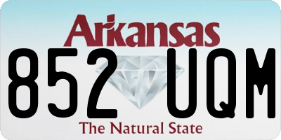 AR license plate 852UQM
