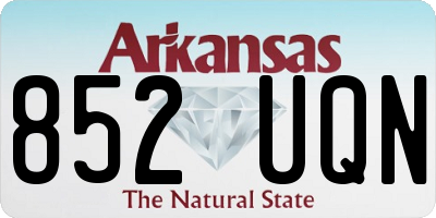 AR license plate 852UQN