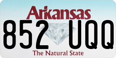 AR license plate 852UQQ