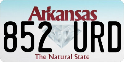AR license plate 852URD