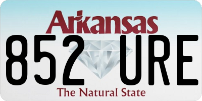 AR license plate 852URE