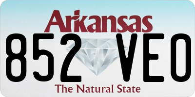 AR license plate 852VEO