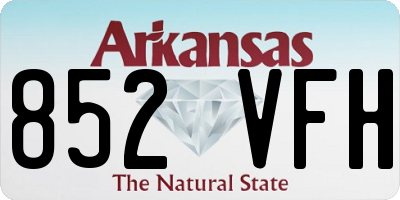 AR license plate 852VFH
