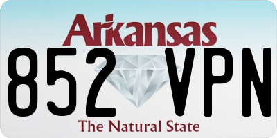 AR license plate 852VPN