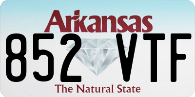 AR license plate 852VTF