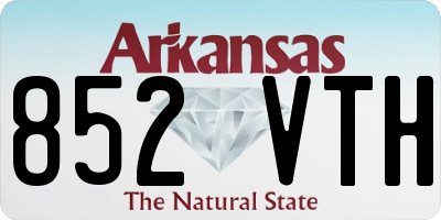 AR license plate 852VTH