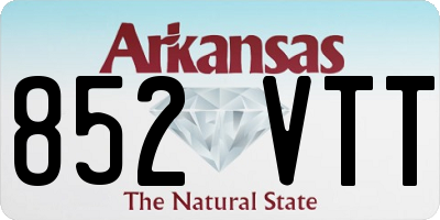 AR license plate 852VTT
