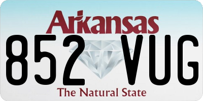AR license plate 852VUG