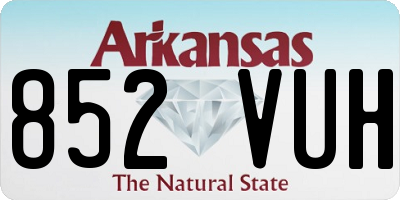 AR license plate 852VUH