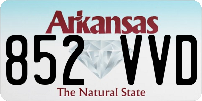 AR license plate 852VVD