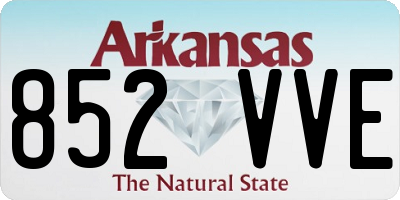 AR license plate 852VVE
