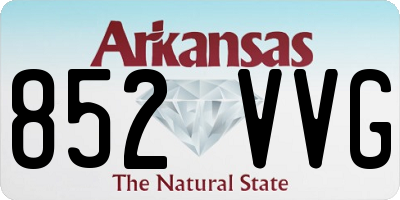 AR license plate 852VVG