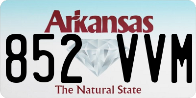AR license plate 852VVM