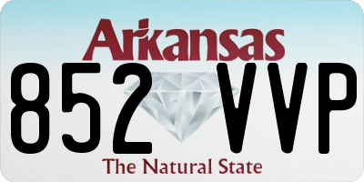 AR license plate 852VVP
