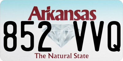 AR license plate 852VVQ