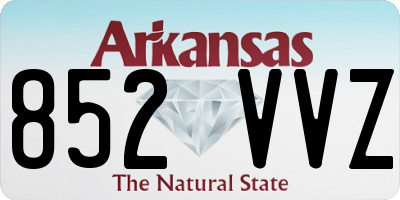AR license plate 852VVZ