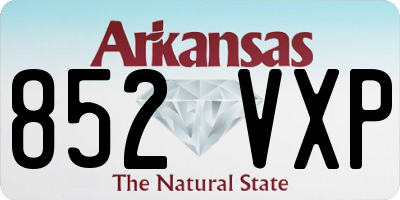 AR license plate 852VXP