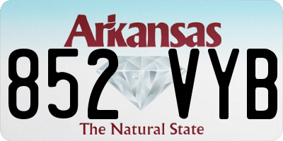 AR license plate 852VYB