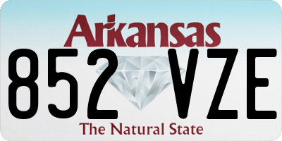 AR license plate 852VZE