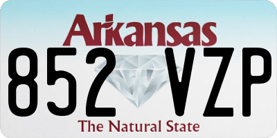 AR license plate 852VZP