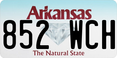 AR license plate 852WCH
