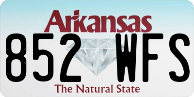 AR license plate 852WFS