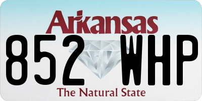 AR license plate 852WHP