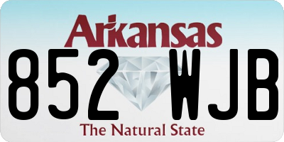AR license plate 852WJB