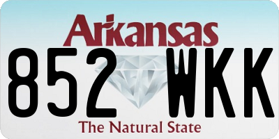 AR license plate 852WKK