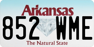 AR license plate 852WME