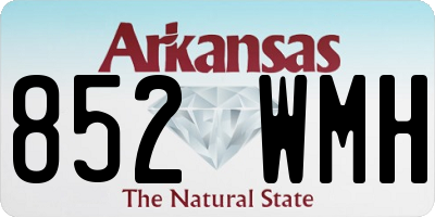 AR license plate 852WMH