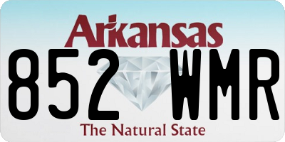 AR license plate 852WMR