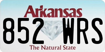 AR license plate 852WRS