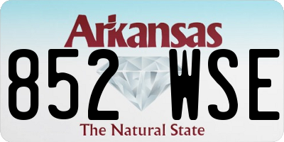 AR license plate 852WSE