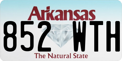 AR license plate 852WTH