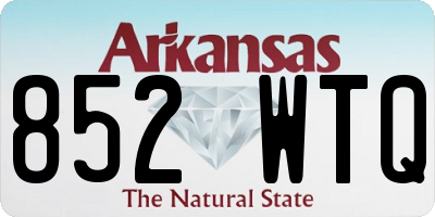 AR license plate 852WTQ