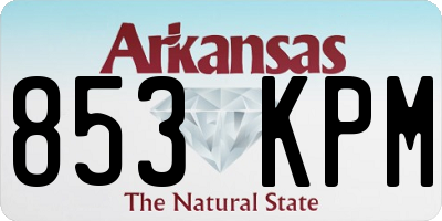 AR license plate 853KPM