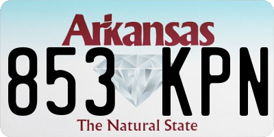 AR license plate 853KPN