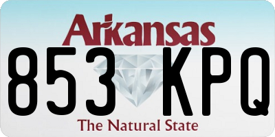 AR license plate 853KPQ