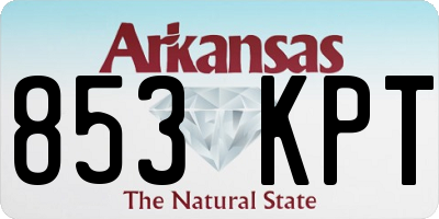 AR license plate 853KPT