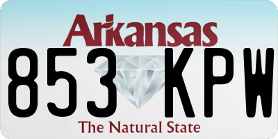 AR license plate 853KPW