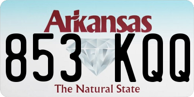 AR license plate 853KQQ