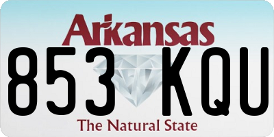 AR license plate 853KQU