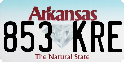 AR license plate 853KRE