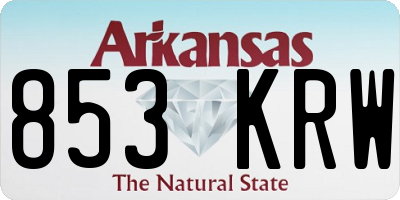 AR license plate 853KRW