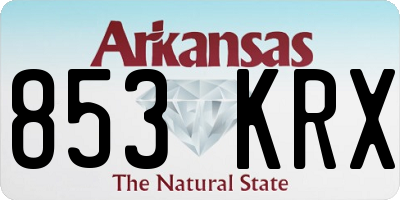 AR license plate 853KRX