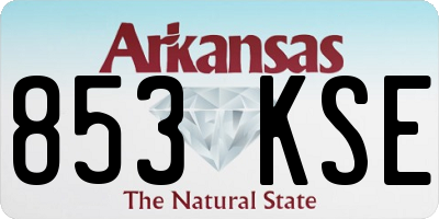 AR license plate 853KSE